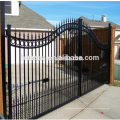 Easily assembled aluminum powder coated retractable fence gate / metal gate